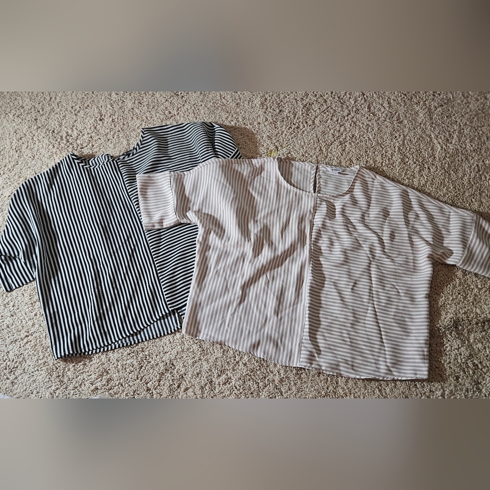 2 ladies size large Express work shirts - excellent condition